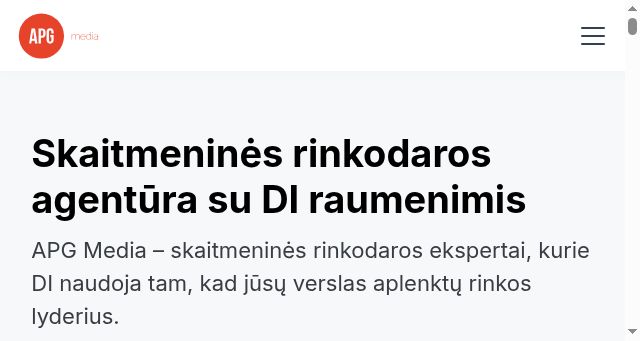 Screenshot of apgmedia.lt