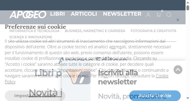 Screenshot of apogeonline.com