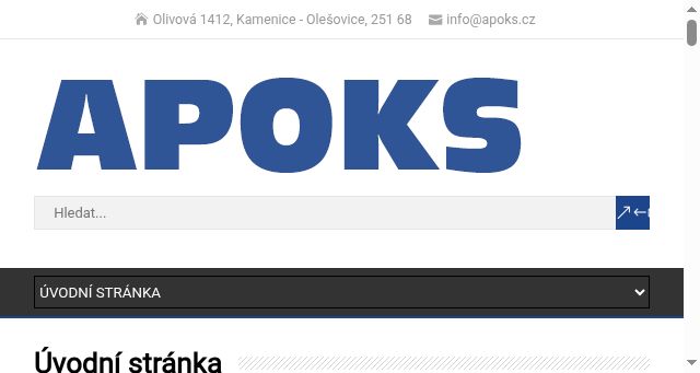 Screenshot of apoks.cz