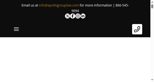 Screenshot of apollogrouplaw.com