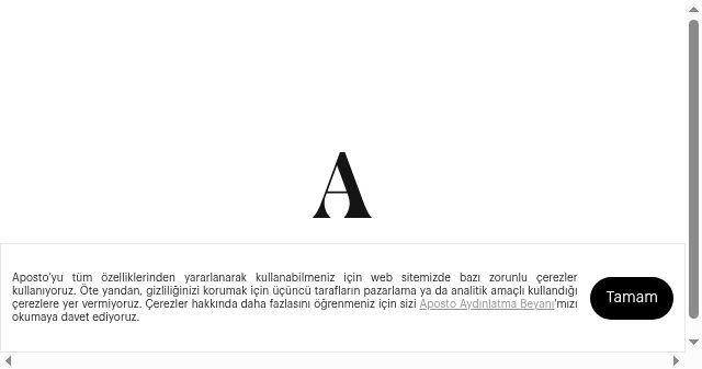 Screenshot of aposto.com