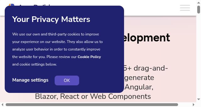 Screenshot of appbuilder.dev