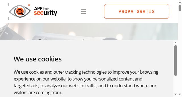 Screenshot of appforsecurity.it