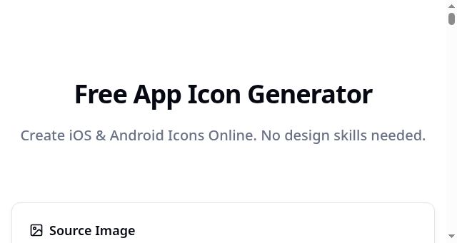 Screenshot of appicongenerator.org