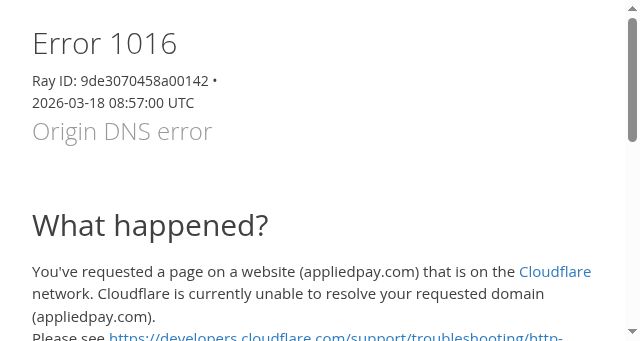 Screenshot of appliedpay.com