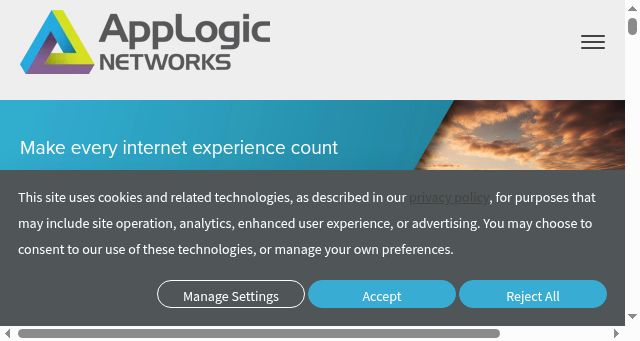 Screenshot of applogicnetworks.com