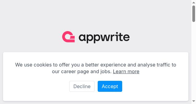 Screenshot of appwrite.careers