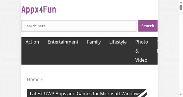 Screenshot of appx4fun.com