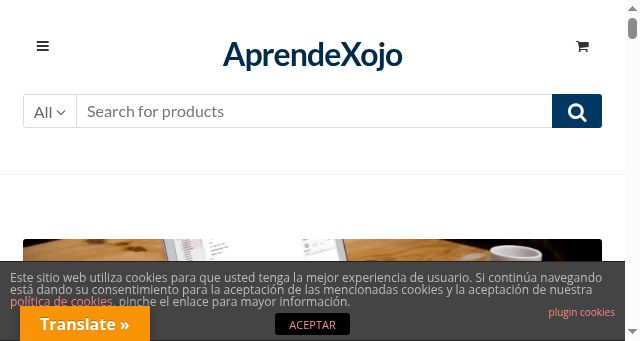 Screenshot of aprendexojo.com