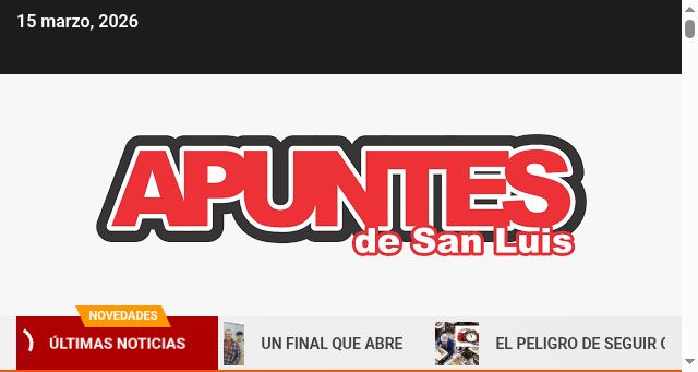 Screenshot of apuntesdesanluis.com