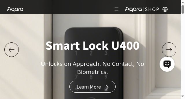 Screenshot of aqara.com