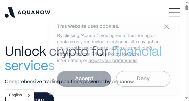 Screenshot of aquanow.com.tr