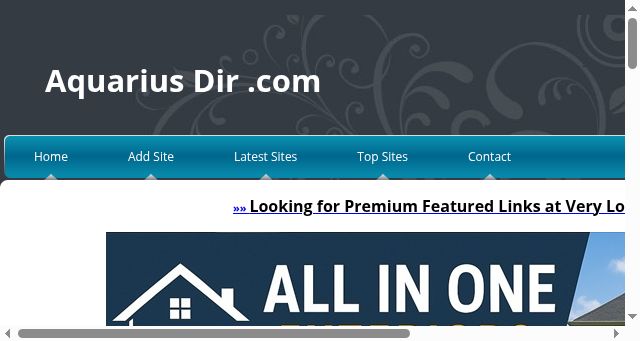 Screenshot of aquarius-dir.com