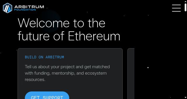 Screenshot of arbitrum.foundation