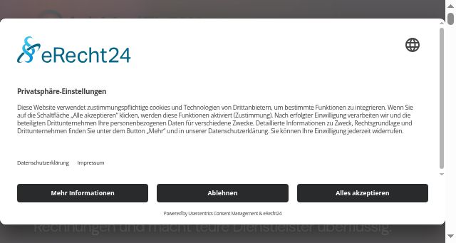 Screenshot of arbmedflow.de