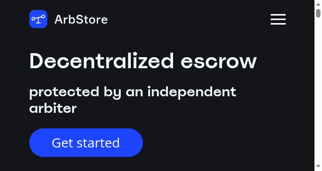 Screenshot of arbstore.org