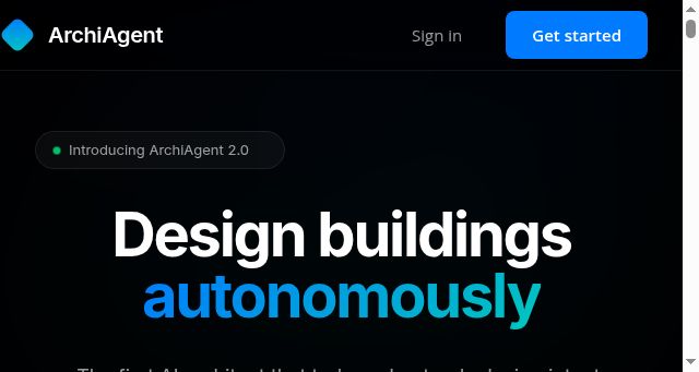 Screenshot of archiagent.ai