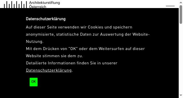 Screenshot of architekturstiftung.at