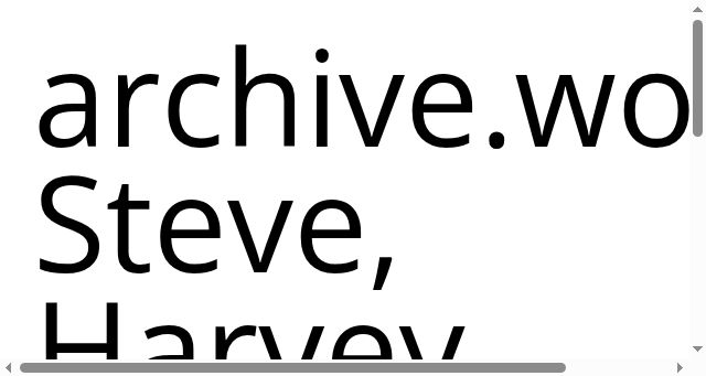 Screenshot of archive.work