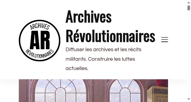 Screenshot of archivesrevolutionnaires.com