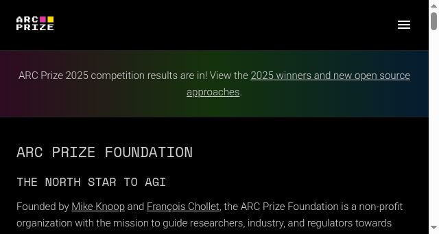 Screenshot of arcprize.org