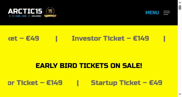 Screenshot of arctic15.com