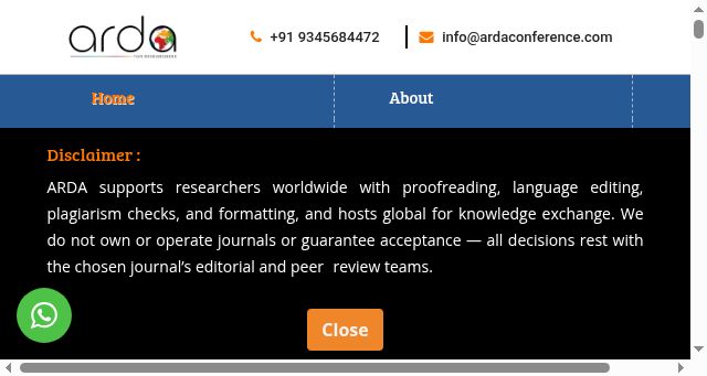 Screenshot of ardaconference.com