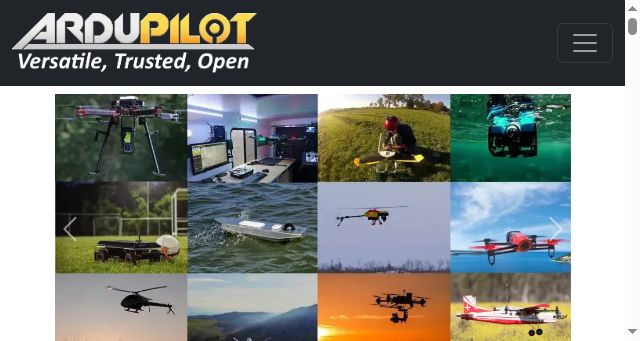 Screenshot of ardupilot.org