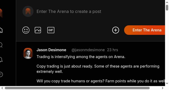 Screenshot of arena.social