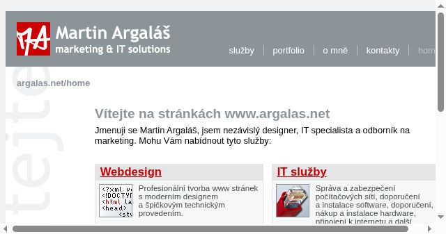 Screenshot of argalas.net