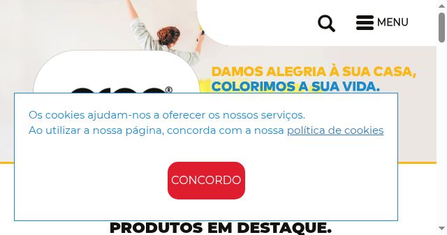 Screenshot of argatintas.pt