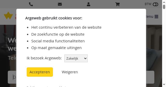 Screenshot of argeweb.nl