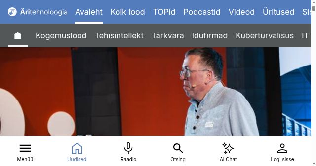Screenshot of aritehnoloogia.ee
