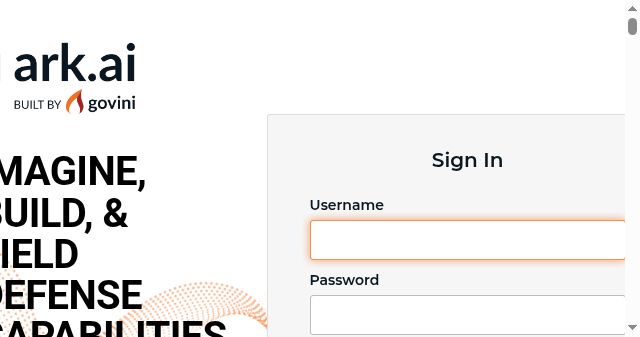 Screenshot of ark.ai