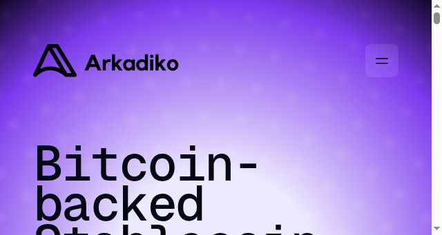 Screenshot of arkadiko.finance