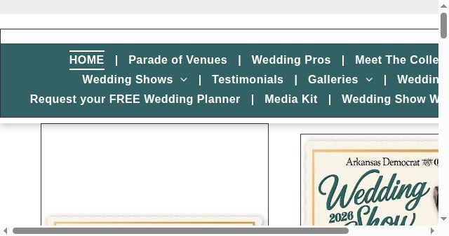 Screenshot of arkansasbridalcommunity.com