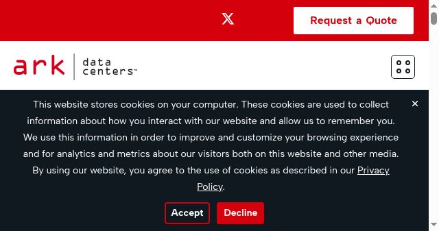 Screenshot of arkdna.com