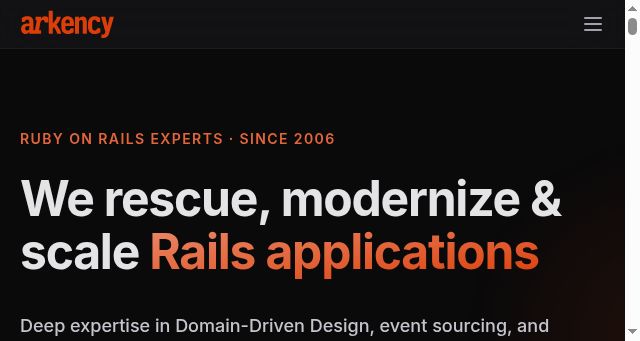 Screenshot of arkency.com