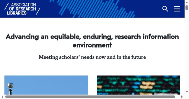 Screenshot of arl.org