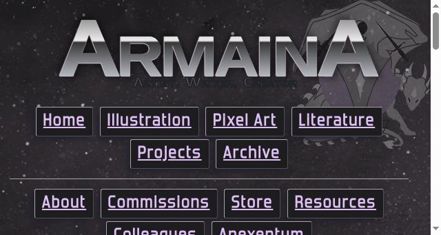 Screenshot of armaina.com
