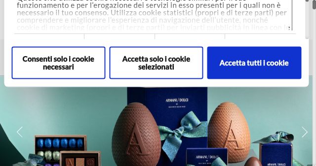 Screenshot of armanidolci.com