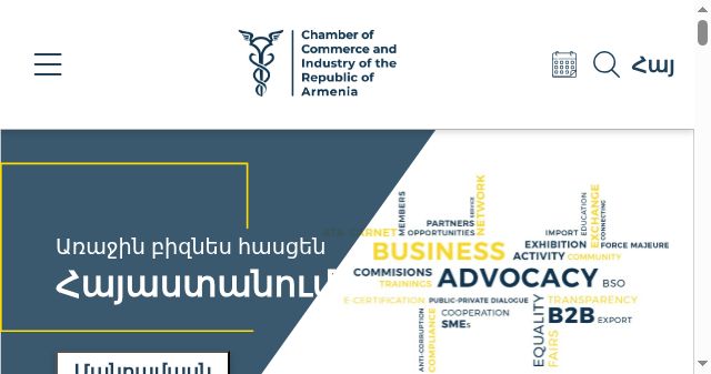 Screenshot of armcci.am