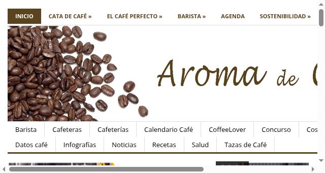 Screenshot of aromadecafe.es