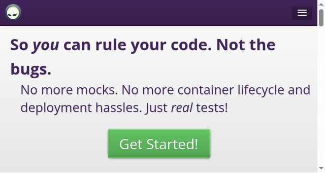 Screenshot of arquillian.org