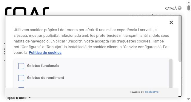 Screenshot of arquitectes.cat