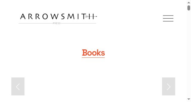 Screenshot of arrowsmithpress.com