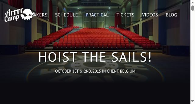 Screenshot of arrrrcamp.be