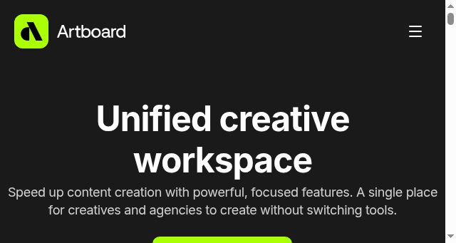 Screenshot of artboard.studio