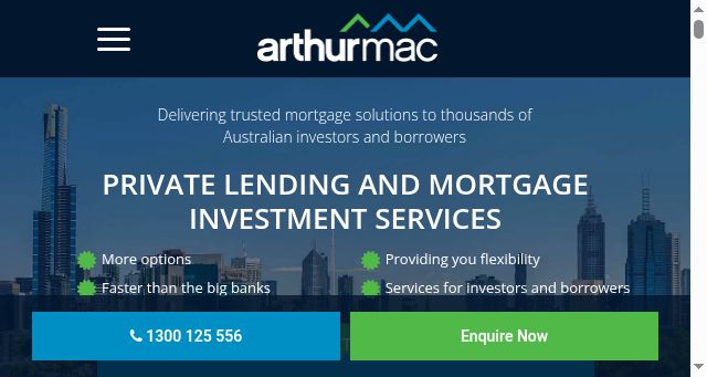 Screenshot of arthurmac.com.au