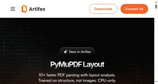 Screenshot of artifex.com